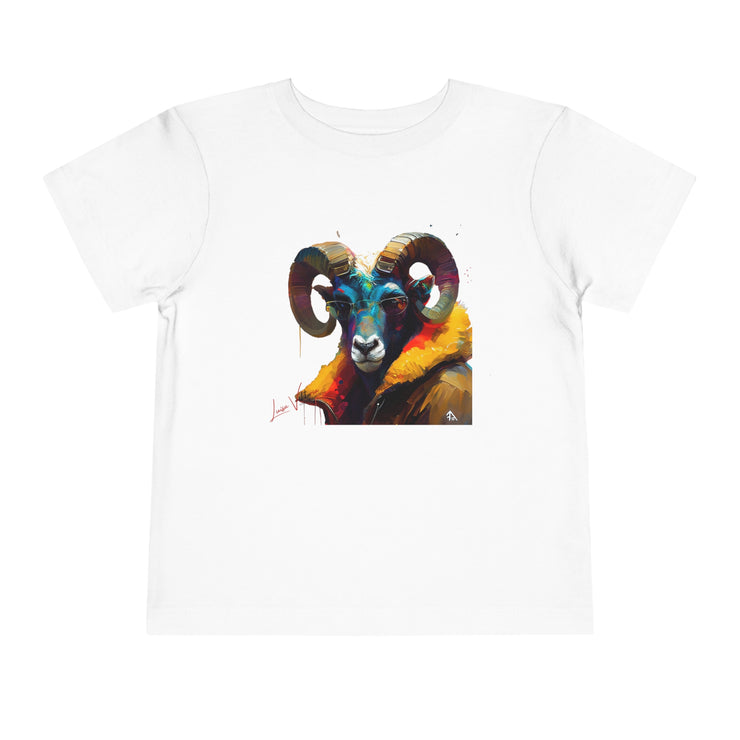 Lifestyle Kids' T-Shirt. Aries with glasses