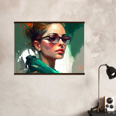 Woman in Italy Luxury Poster with rails by Luisa Viktoria