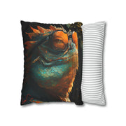 Pillow Case black, Bearded dragons, Animal Art, Desing gift, by Luisa Viktoria