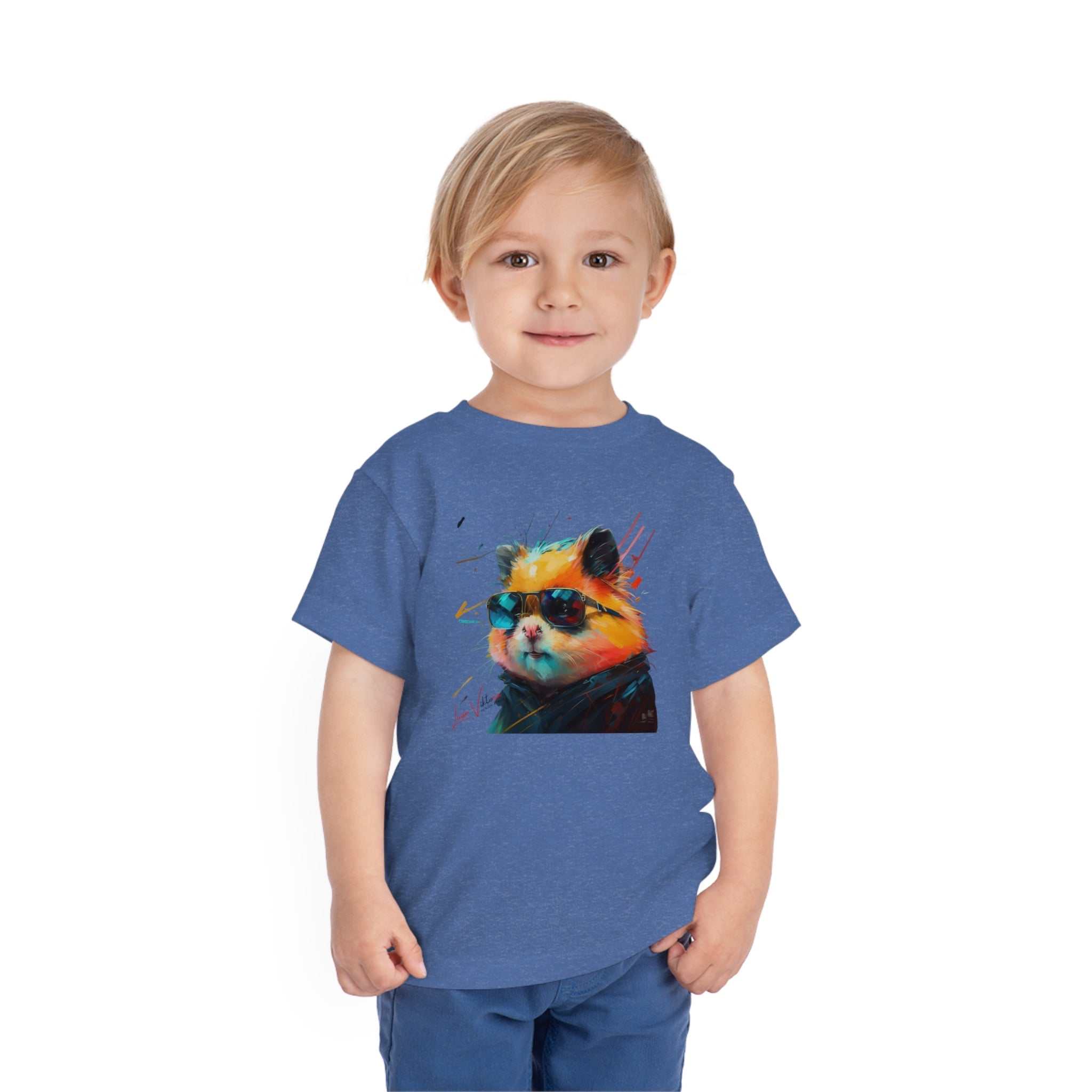 Hamster Lifestyle Kids Animal T-Shirt blue