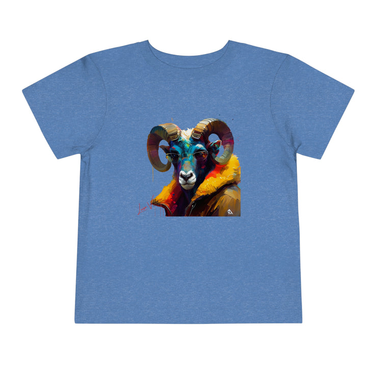 Lifestyle Kids' T-Shirt. Aries with glasses