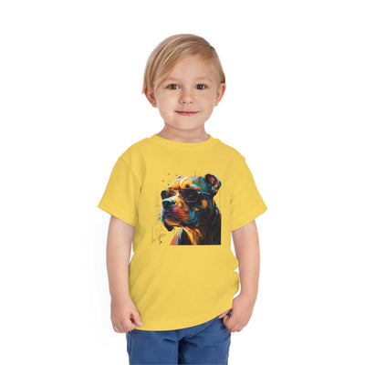 America pit bull Lifestyle Kids Animal T-Shirt yellow
