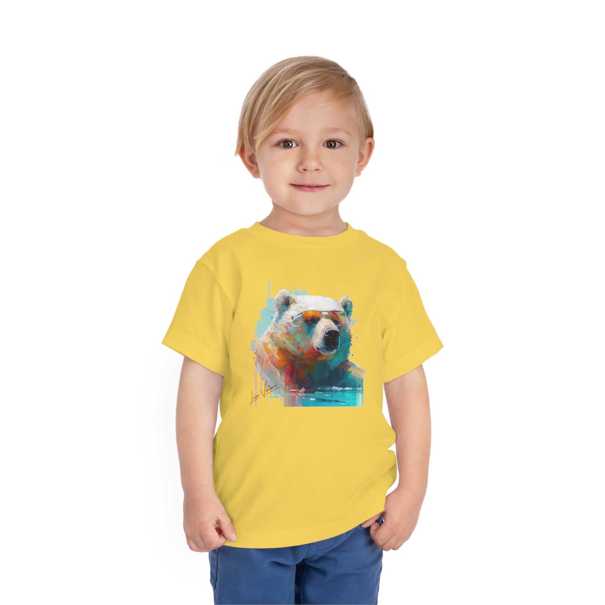 Polar bear Lifestyle Kids Animal T-Shirt yellow