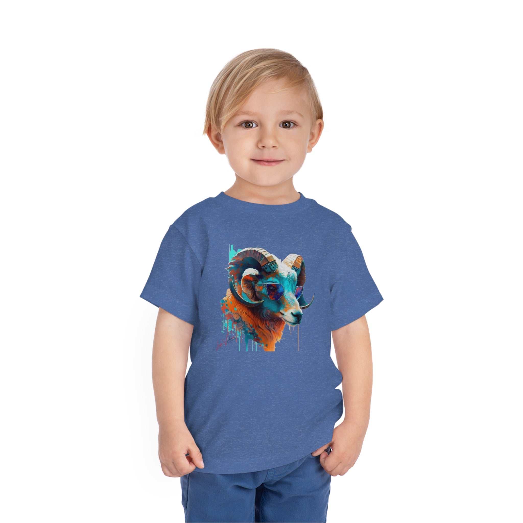 Capricorn Lifestyle Kids Animal T-Shirt blue
