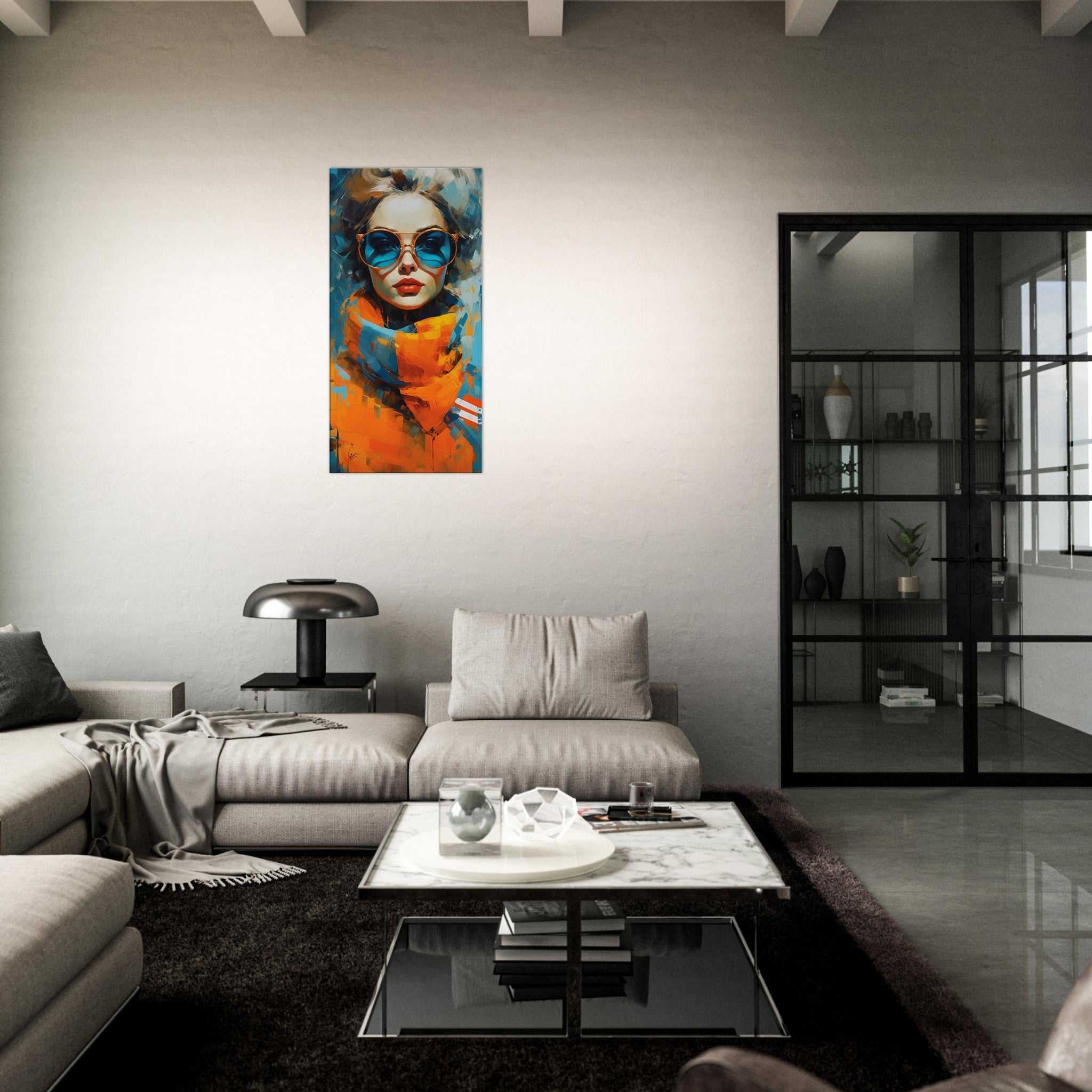 A graceful elegance vertical canvas wall art print 
