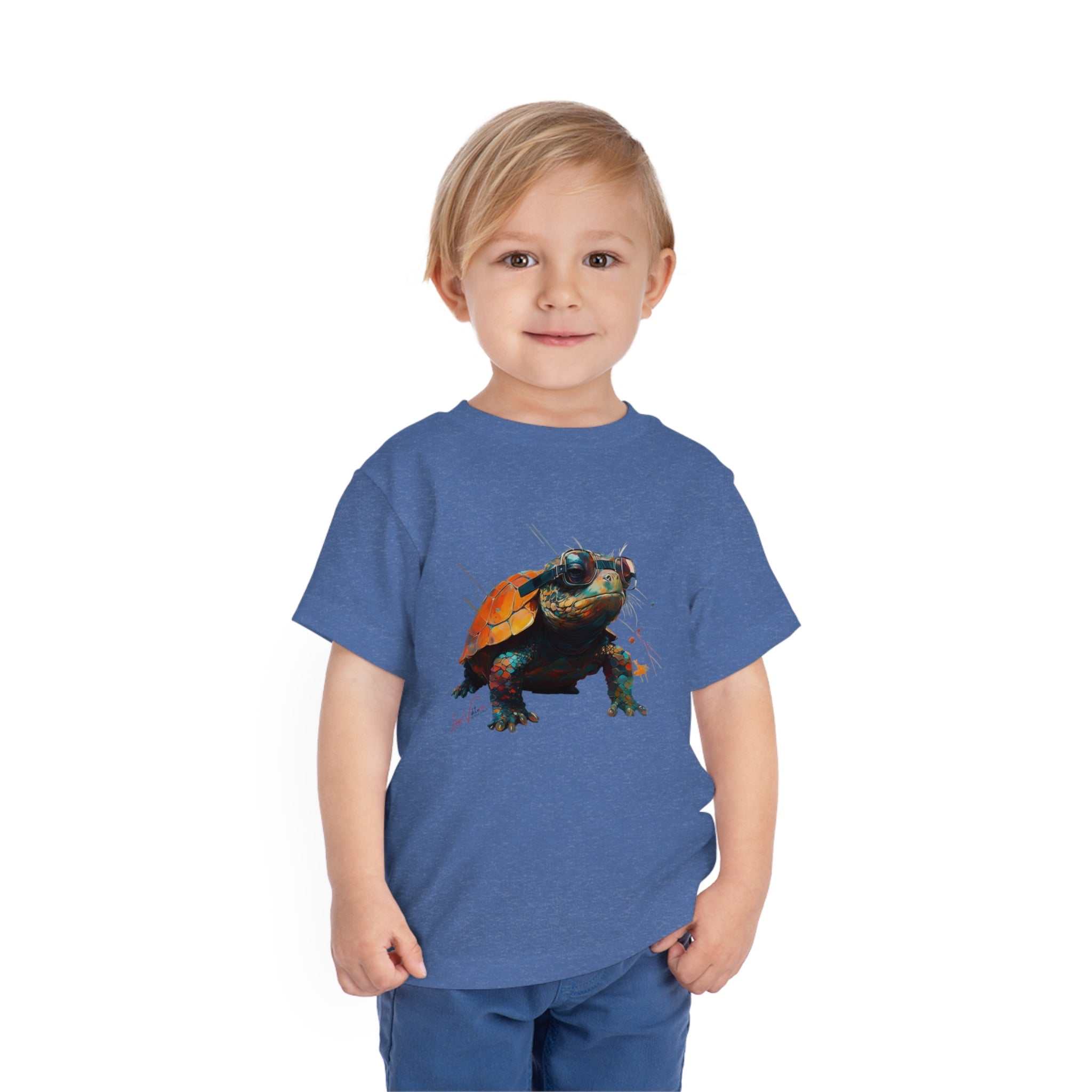Turtle Lifestyle Kids Animal T-Shirt blue