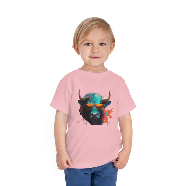 T-Shirt. Bull with sunglasses