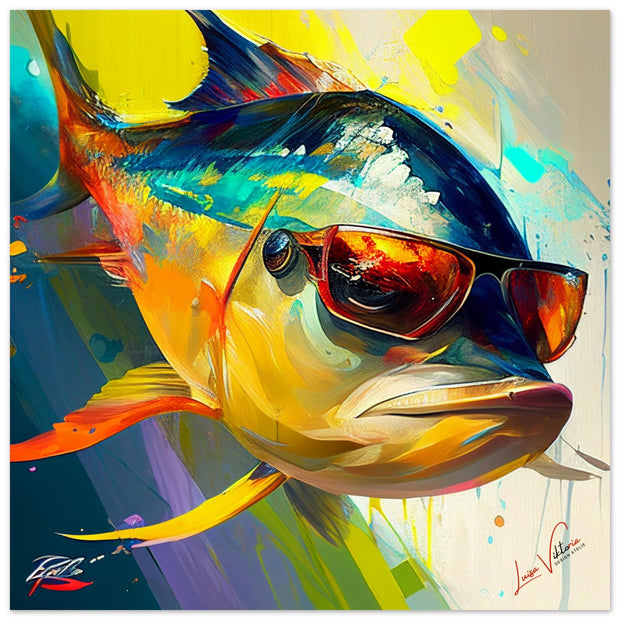 Forex prints, Fish tuna, animal art, design gift, by Luisa Viktoria