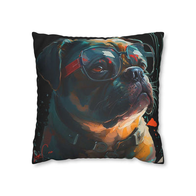 Pug mops accent pillow cover Desing gift, by Luisa Viktoria