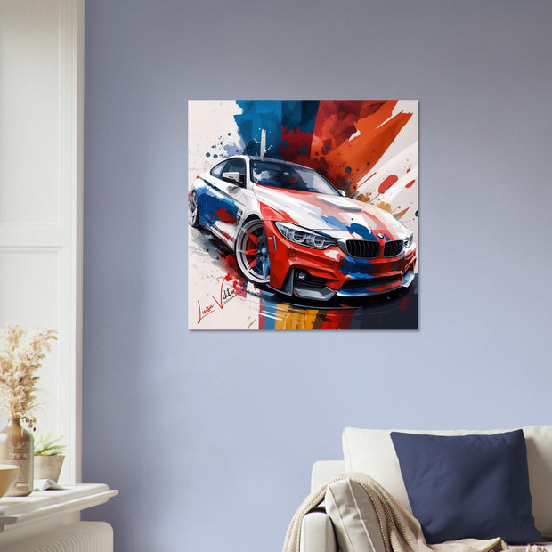 Car BMW 4 Coupe luxury wall art decor is a unique gift