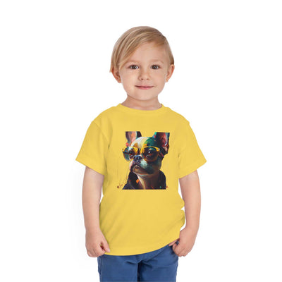 French bulldog Lifestyle Kids Animal T-Shirt yellow