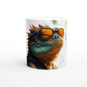 Ceramic Mug 11oz, Bearded dragons, Design gift, by Luisa Viktoria