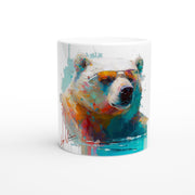 Ceramic Mug 11oz, Polar bear, Design gift, by Luisa Viktoria