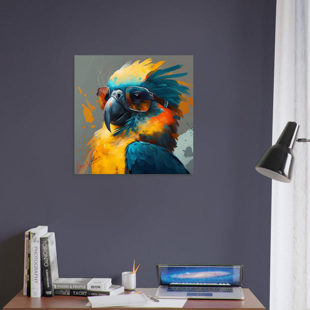 Parrot, animal art, design gift, by Luisa Viktoria
