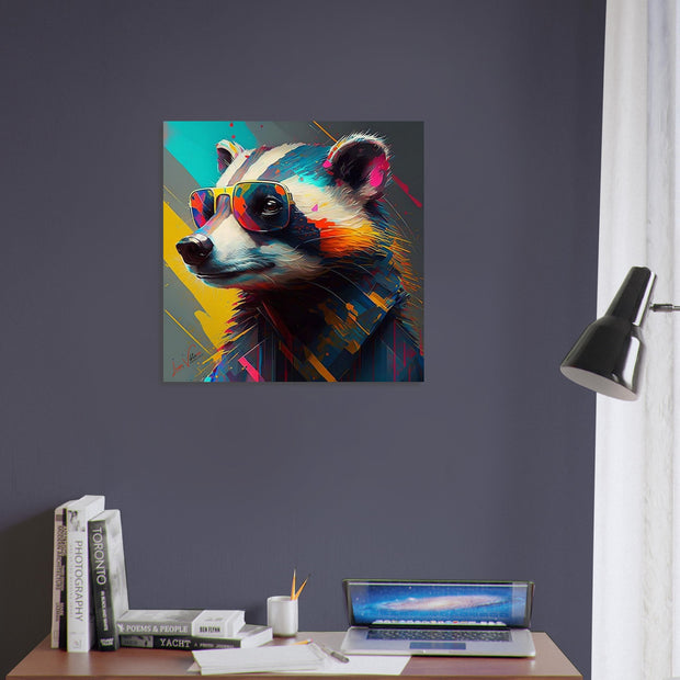 Badger, animal art, design gift, by Luisa Viktoria