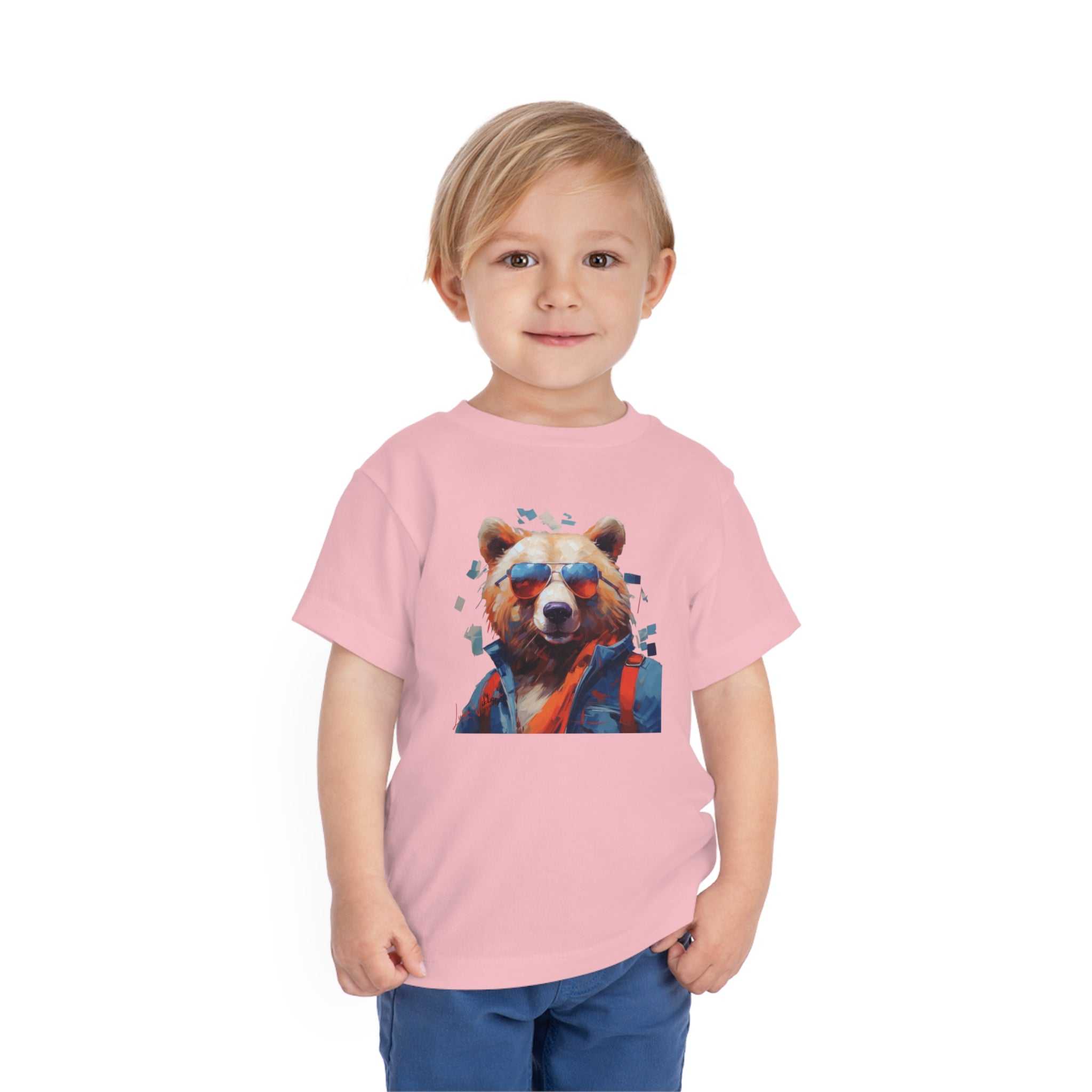 Bear Lifestyle Kids Animal T-Shirt red