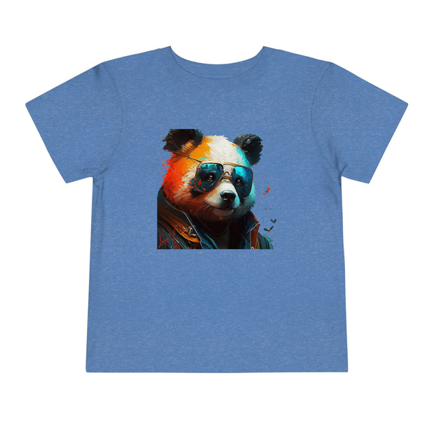 Lifestyle Kids' T-Shirt. Panda with glasses