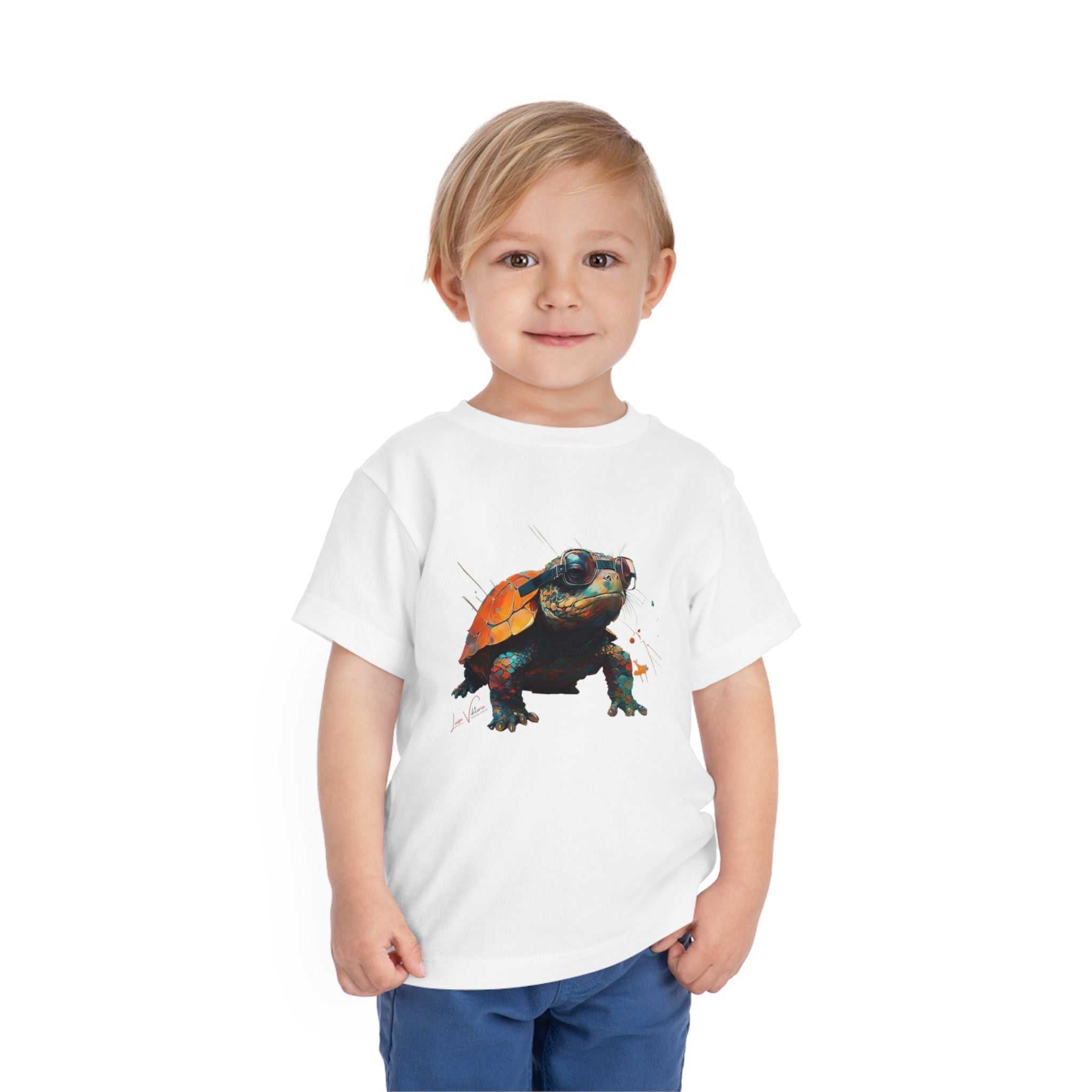 Turtle Lifestyle Kids Animal T-Shirt white