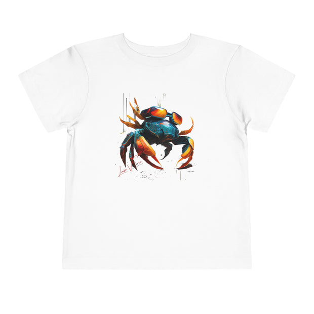 Lifestyle Kids' T-Shirt. Crab with glasses