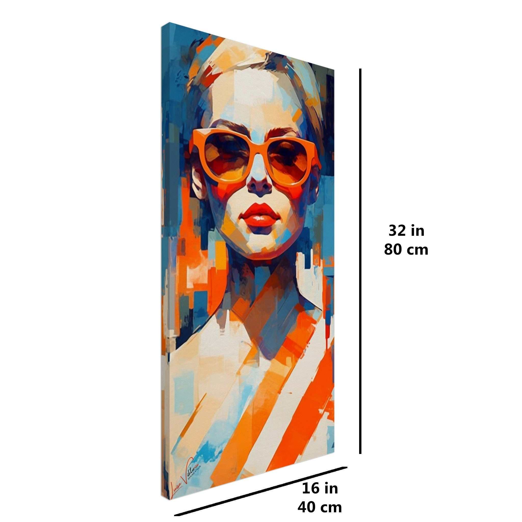 A timeless beauty vertical canvas wall art print Luisa-Viktoria