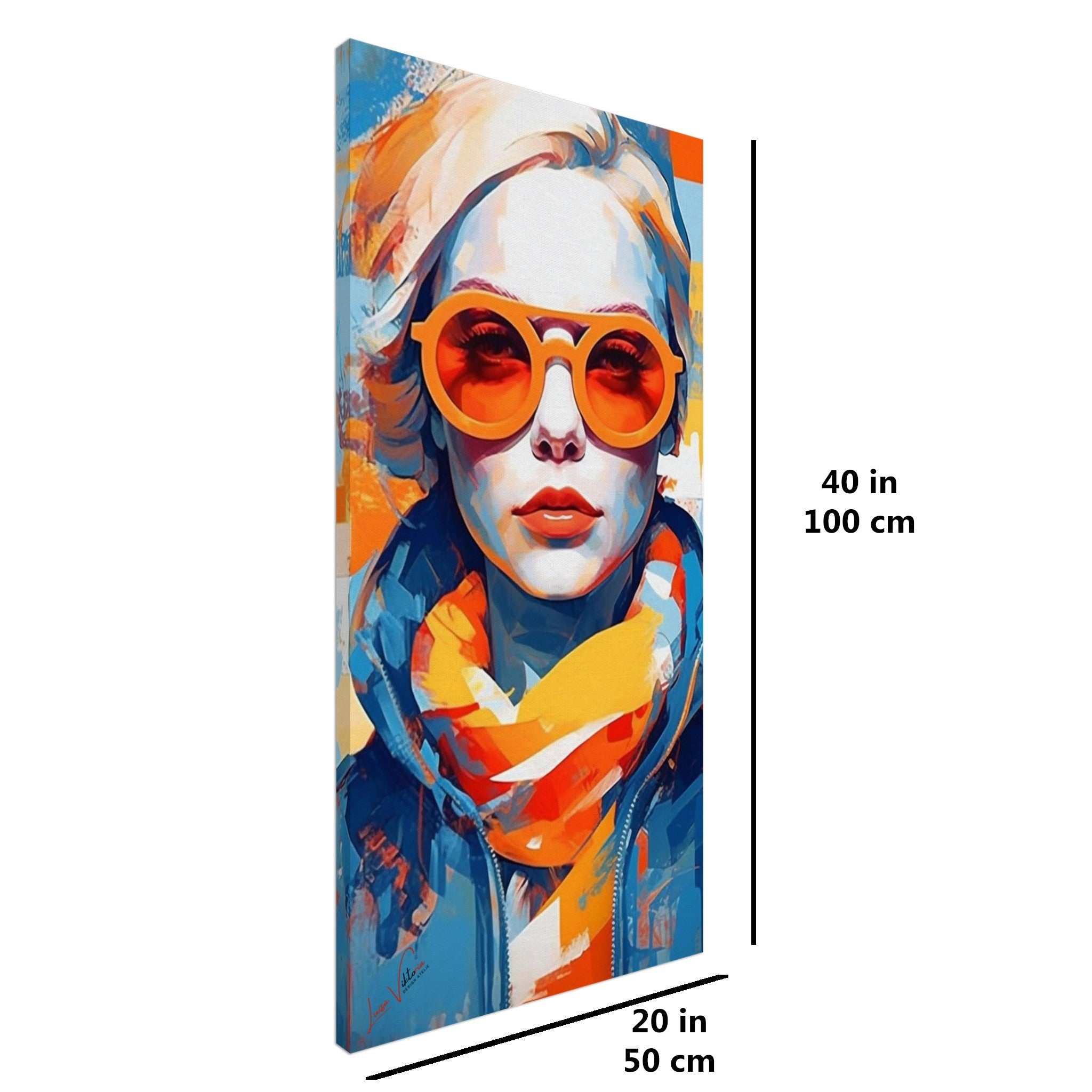 Looking to the future vertical canvas wall art print
