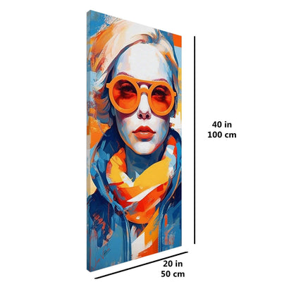 Looking to the future vertical canvas wall art print