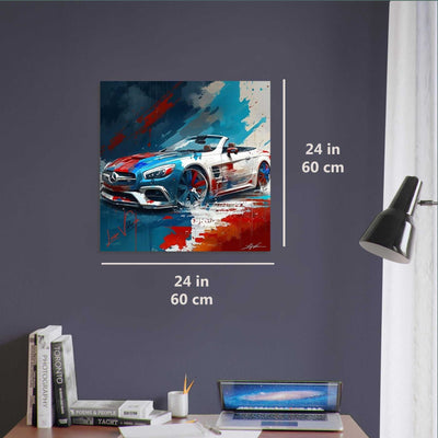 Car Mercedes SL 500 luxury wall art decor is a unique gift Luisa-Viktoria