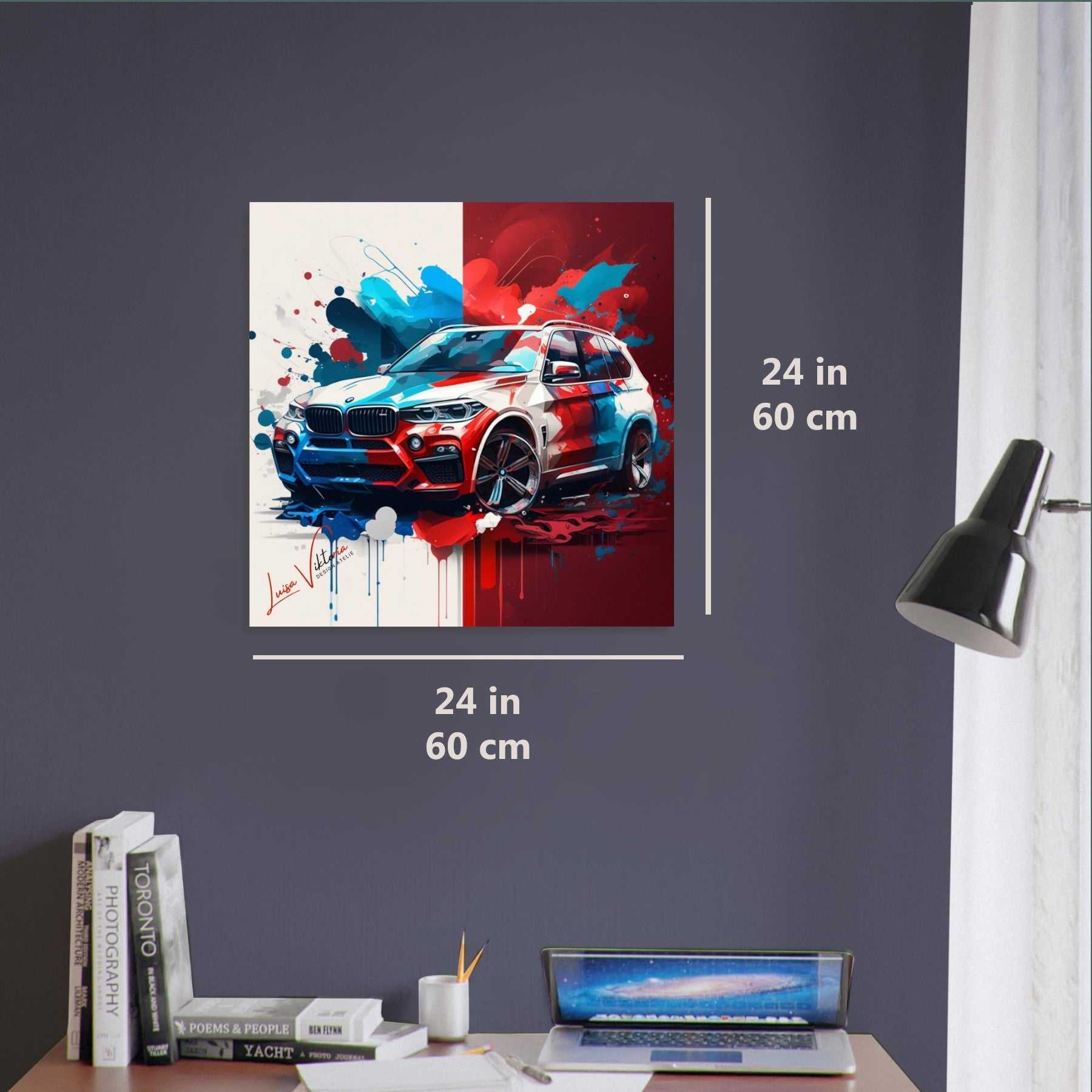 Car BMW X5 luxury wall art decor is a unique gift Luisa-Viktoria
