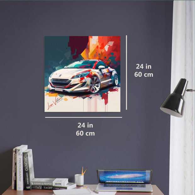 Forex prints, Car Peugeot rcz, cars art, design gift, by Luisa Viktoria