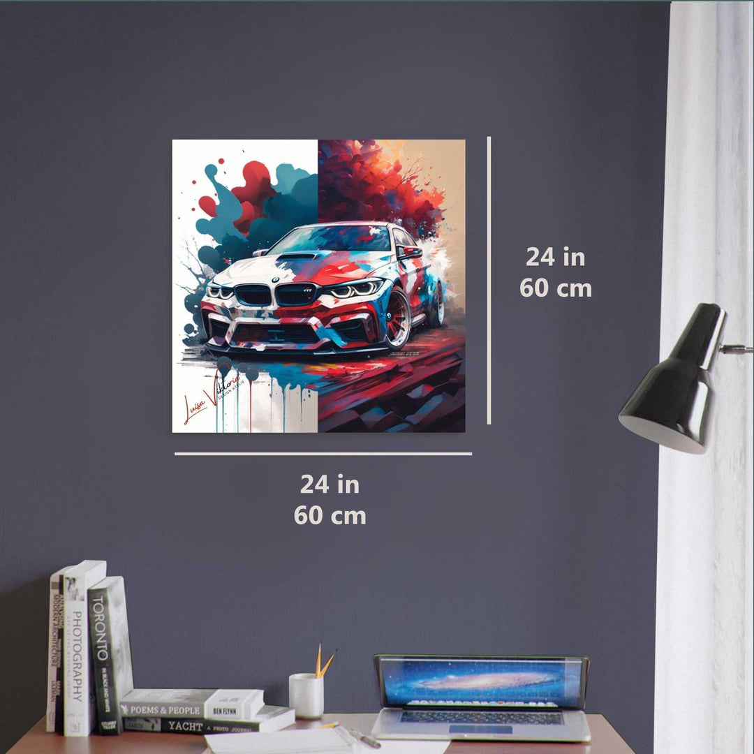 BMW 330 luxury wall art decor is a unique gift | Luisa-Viktoria