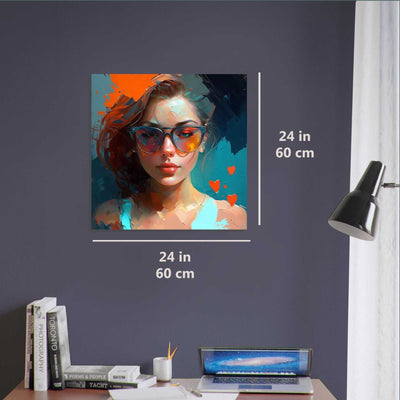 Girl and Love luxury wall art decor unique gift Luisa-Viktoria