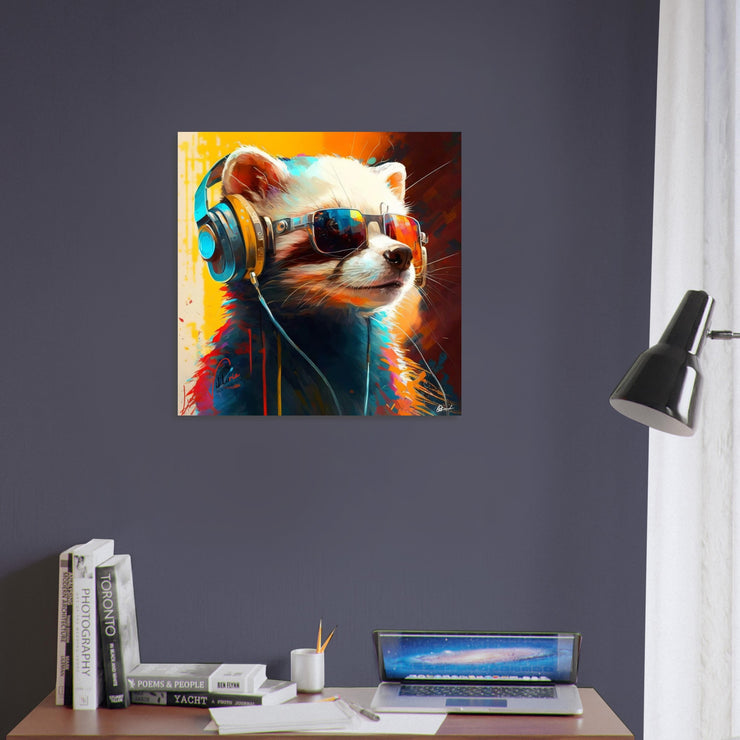 Ferret, animal art, design gift, by Luisa Viktoria