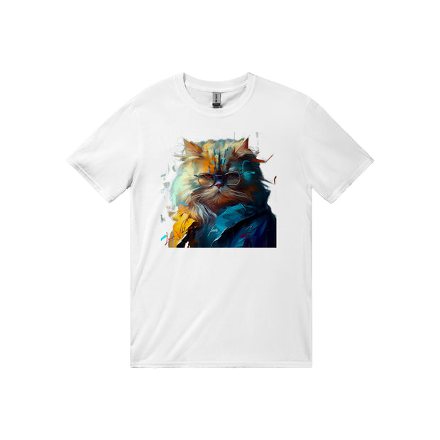Unisex Trend Art Design T-Shirt. Persian cat. Luisa Viktoria