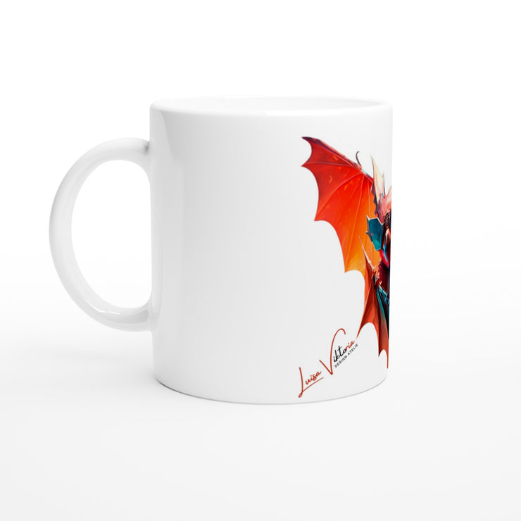 Ceramic Mug 11oz, Bat, Design gift, by Luisa Viktoria