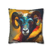 Pillow Case black, Aries, Animal Art, Desing gift, by Luisa Viktoria