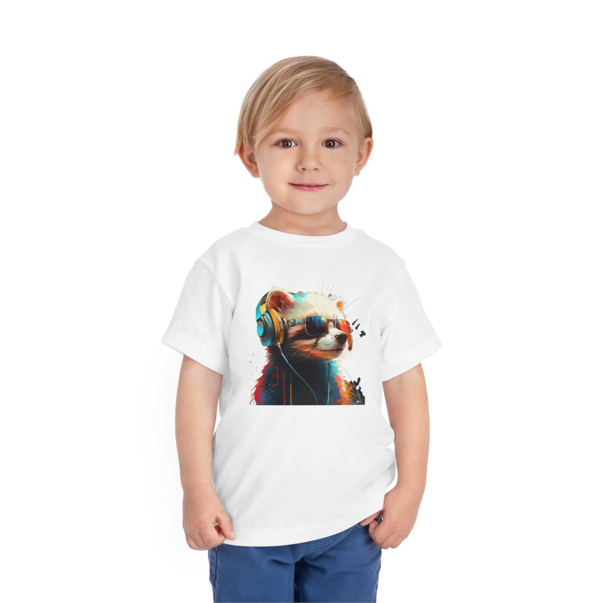 Ferret Lifestyle Kids Animal T-Shirt white