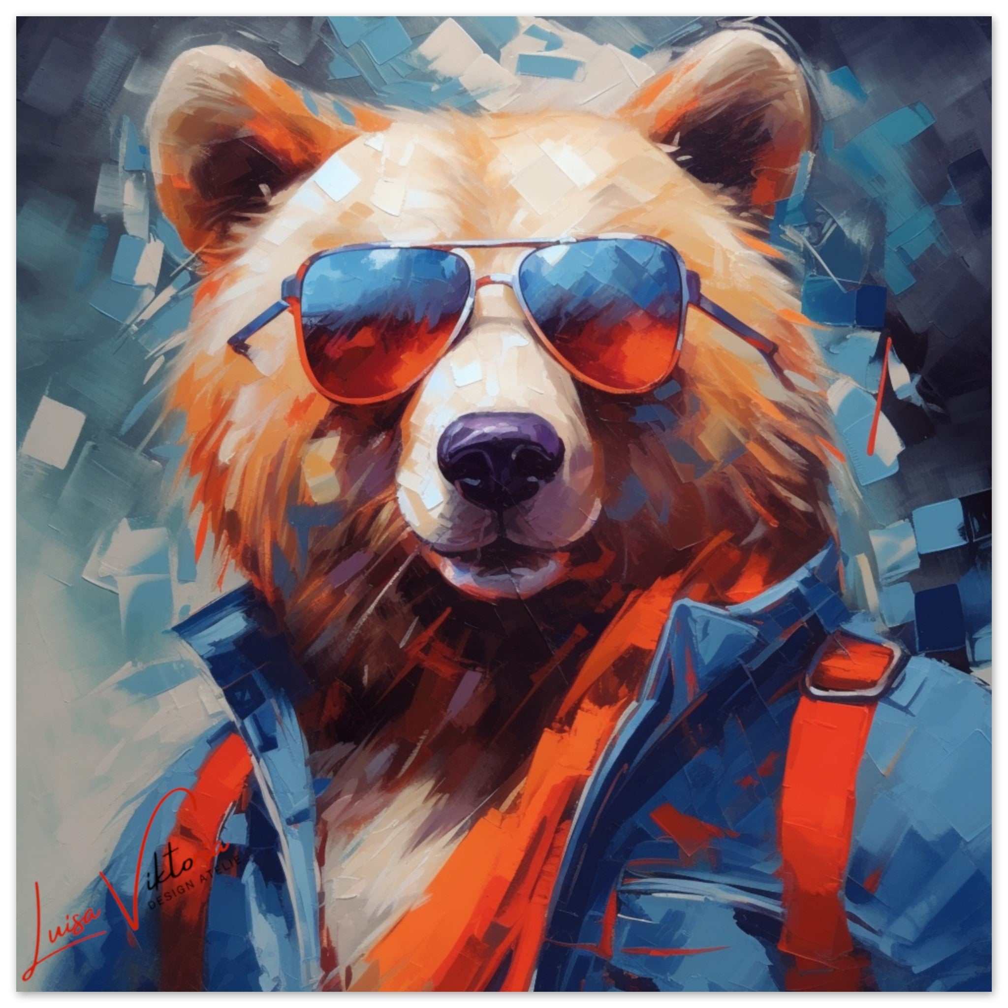 Bear luxury wall art decor unique gif| Luisa-Viktoria