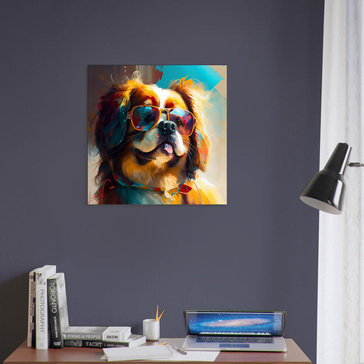 Cavalier king charles spaniel, animal art, design gift, by Luisa Viktoria