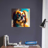 Cavalier king charles spaniel, animal art, design gift, by Luisa Viktoria