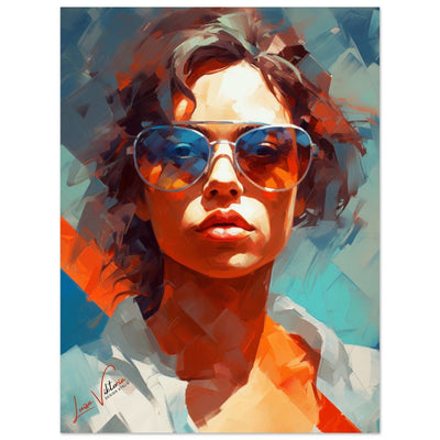 Inspiring woman colorful poster art print