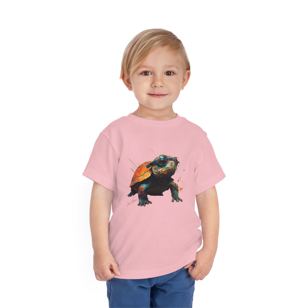 T-Shirt. Turtle with glasses
