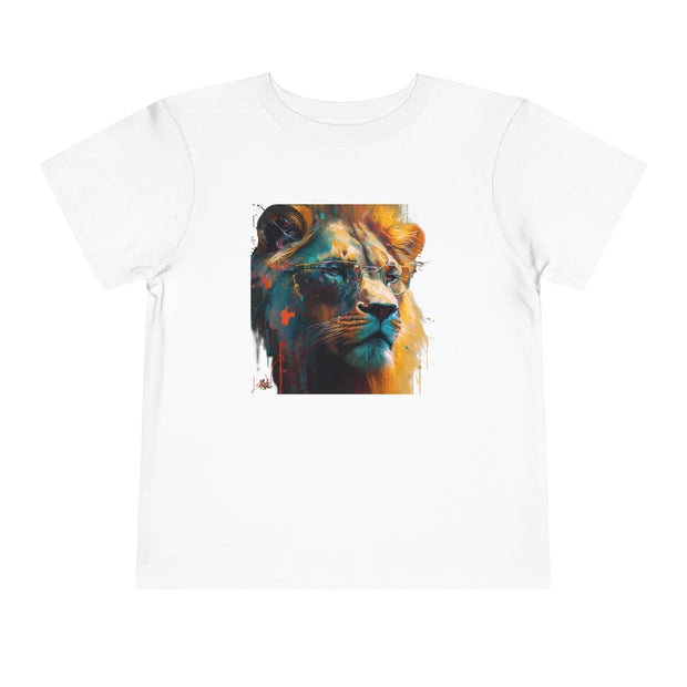 Lifestyle Kids' T-Shirt. Lion with glasses