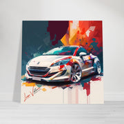 Car Peugeot RCZ luxury wall art decor is a unique gift