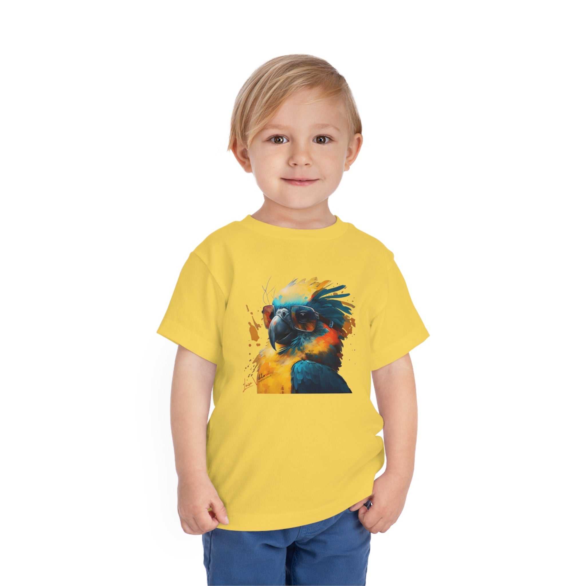 Parrot Lifestyle Kids Animal T-Shirt yellow