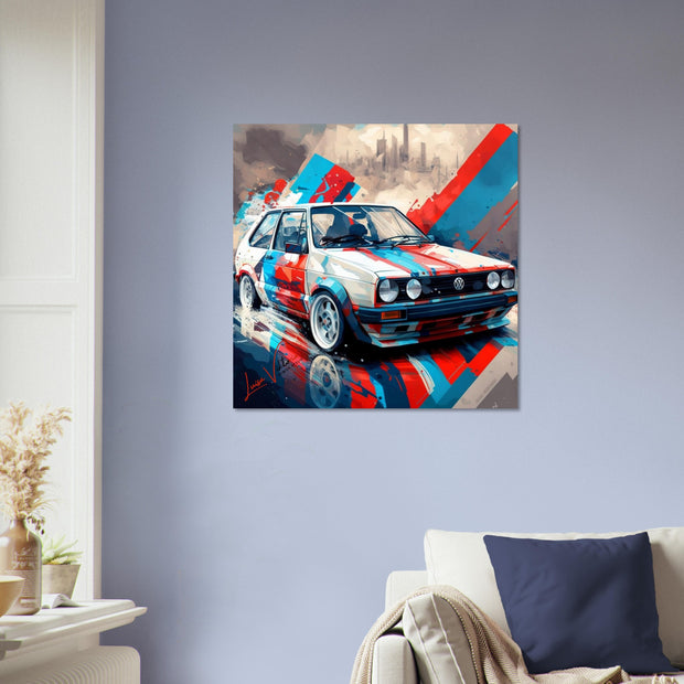 Car VW Golf GTI luxury wall art decor is a unique gift