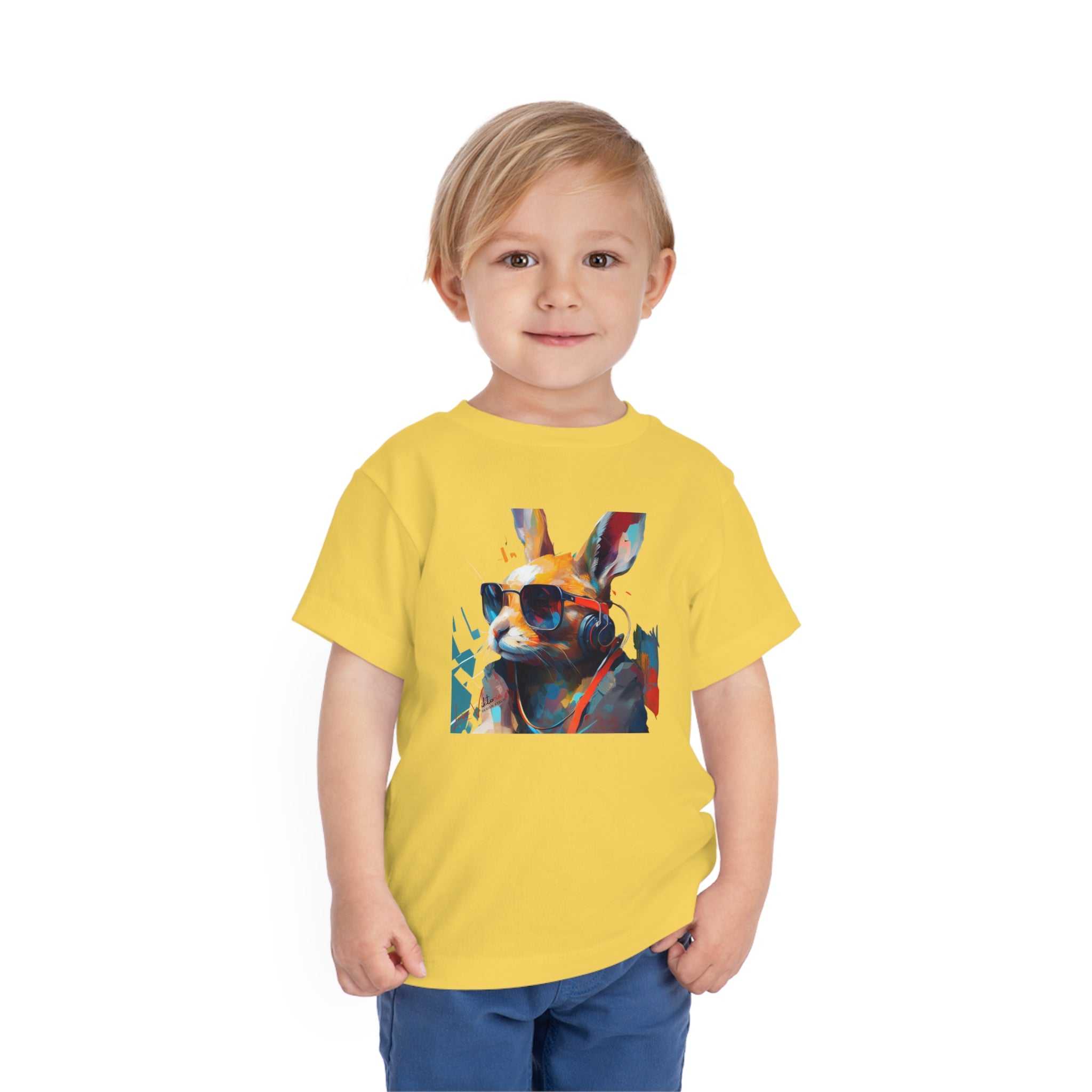 Rabbit Lifestyle Kids Animal T-Shirt yellow