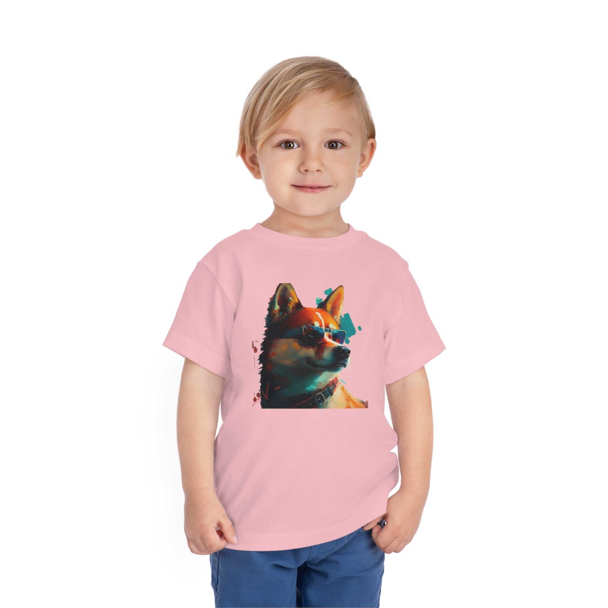 Akita dog Lifestyle Kids Animal T-Shirt red