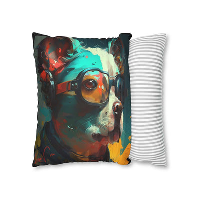 Pillow Case black, Pembroke Welsh Corgi, Animal Art, Desing gift, by Luisa Viktoria