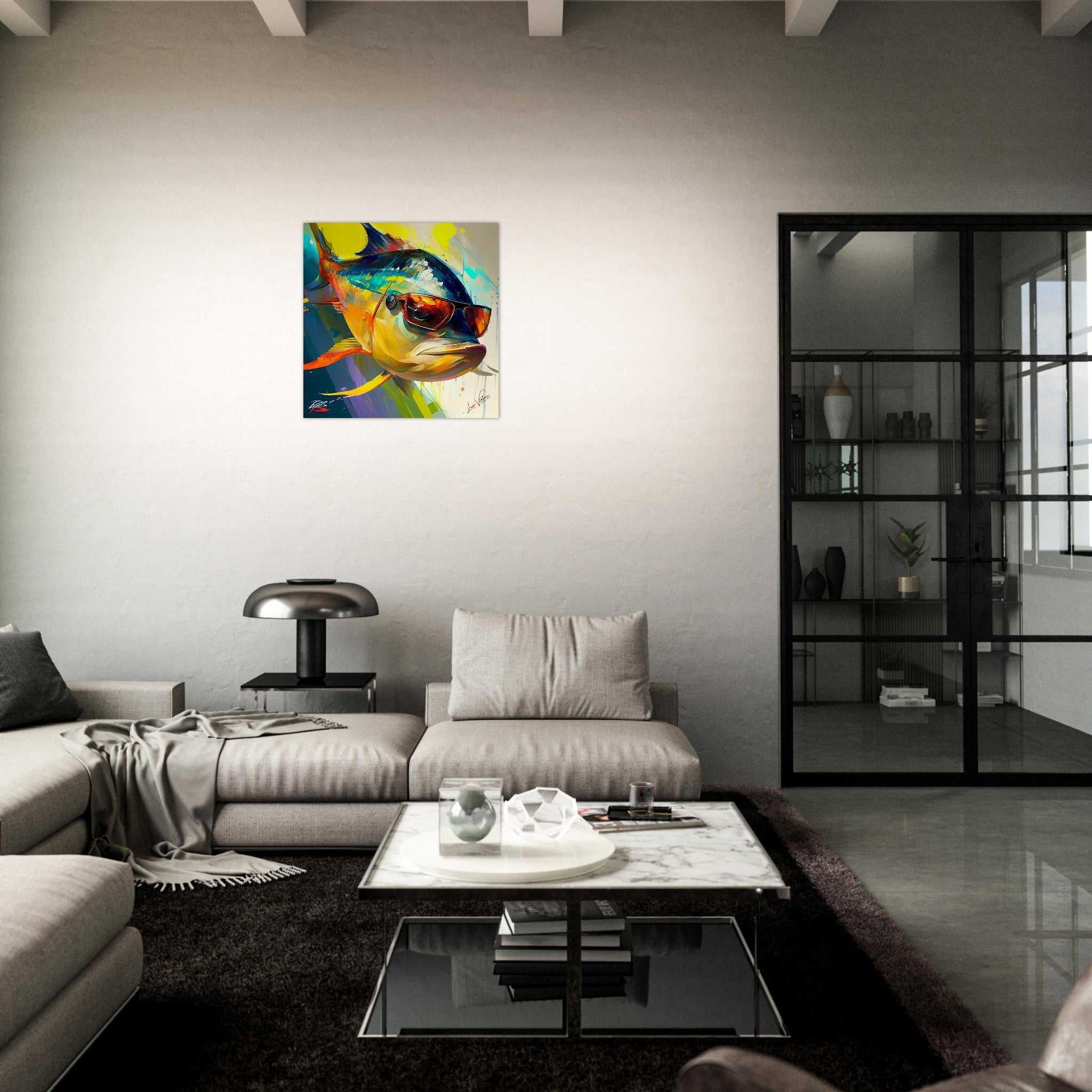 Fish tuna, animal art, design gift, by Luisa Viktoria