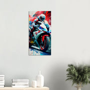 Luxury trendy canva, Yamaha R1. Colorful Wall Art, canvas gift, Luisa Viktoria.